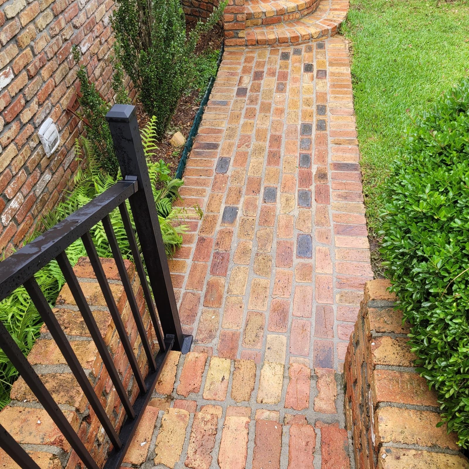 Completed pressure washing project